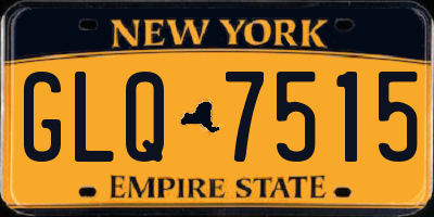 NY license plate GLQ7515