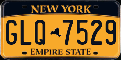 NY license plate GLQ7529