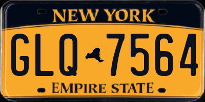 NY license plate GLQ7564