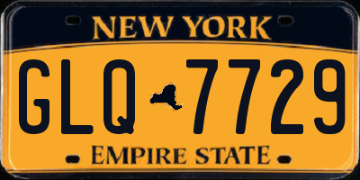 NY license plate GLQ7729