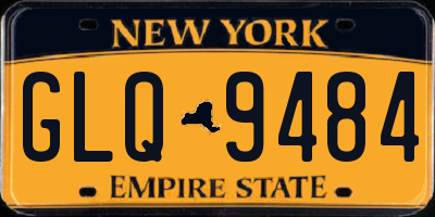 NY license plate GLQ9484
