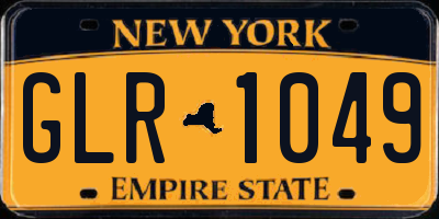 NY license plate GLR1049