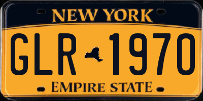 NY license plate GLR1970