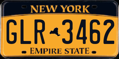 NY license plate GLR3462