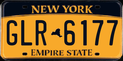 NY license plate GLR6177