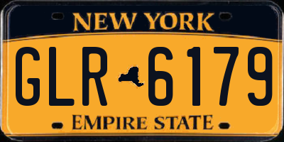 NY license plate GLR6179