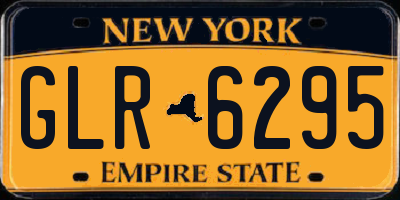 NY license plate GLR6295