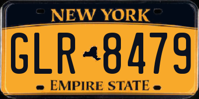 NY license plate GLR8479