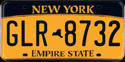 NY license plate GLR8732