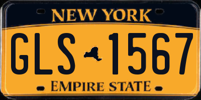 NY license plate GLS1567