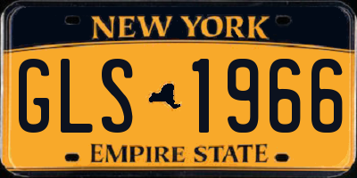 NY license plate GLS1966