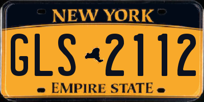 NY license plate GLS2112