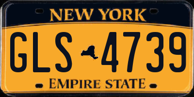 NY license plate GLS4739