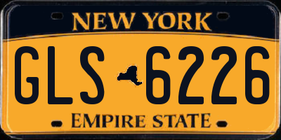 NY license plate GLS6226