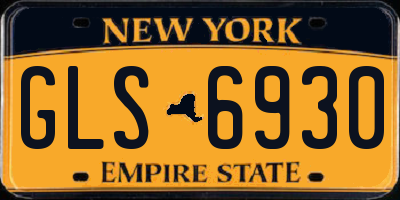 NY license plate GLS6930