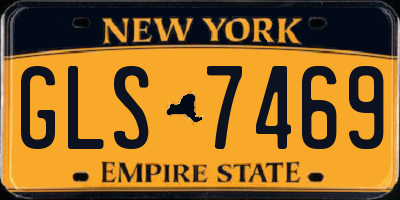 NY license plate GLS7469
