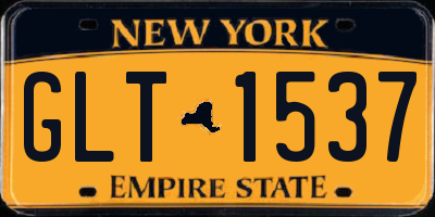 NY license plate GLT1537