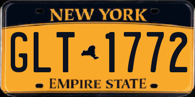 NY license plate GLT1772