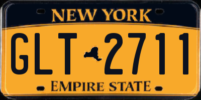 NY license plate GLT2711