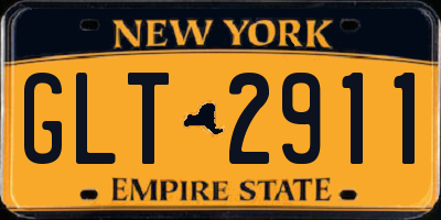 NY license plate GLT2911