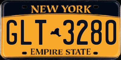 NY license plate GLT3280