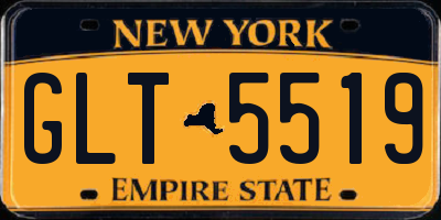 NY license plate GLT5519