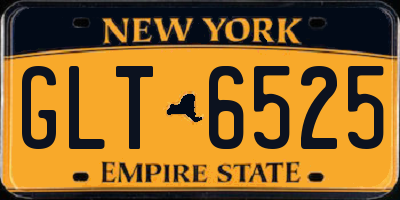 NY license plate GLT6525