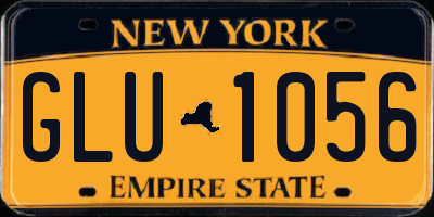 NY license plate GLU1056