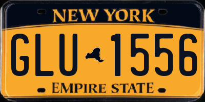 NY license plate GLU1556