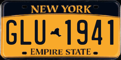 NY license plate GLU1941