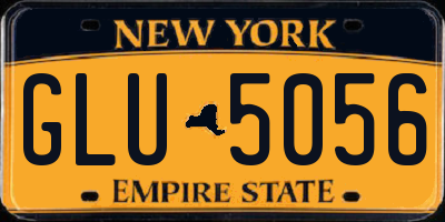 NY license plate GLU5056