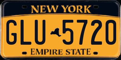 NY license plate GLU5720