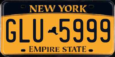 NY license plate GLU5999