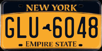 NY license plate GLU6048