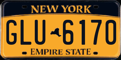 NY license plate GLU6170