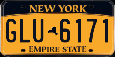 NY license plate GLU6171
