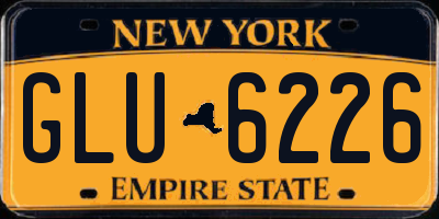 NY license plate GLU6226