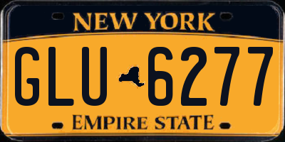 NY license plate GLU6277