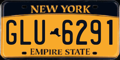 NY license plate GLU6291