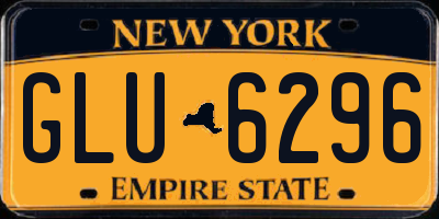 NY license plate GLU6296