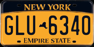NY license plate GLU6340