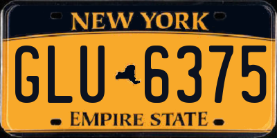 NY license plate GLU6375