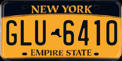 NY license plate GLU6410