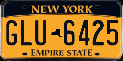 NY license plate GLU6425