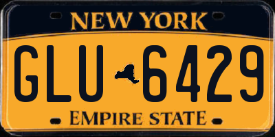 NY license plate GLU6429