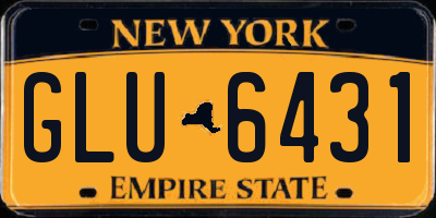 NY license plate GLU6431