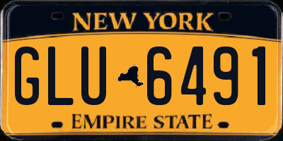 NY license plate GLU6491