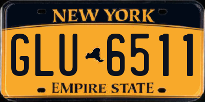 NY license plate GLU6511