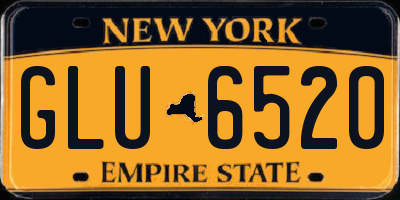NY license plate GLU6520