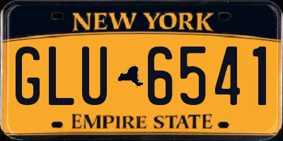 NY license plate GLU6541